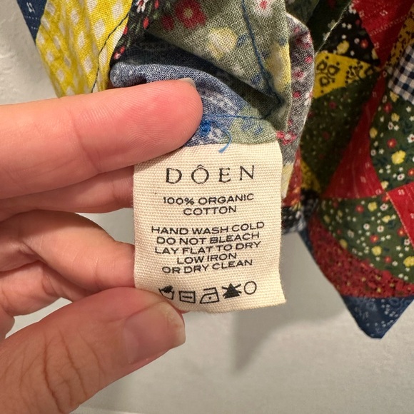 NWOT Doen Alida Patchwork Top - Picture 5 of 5